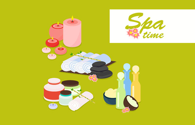 SPA創意水療元素素材設計